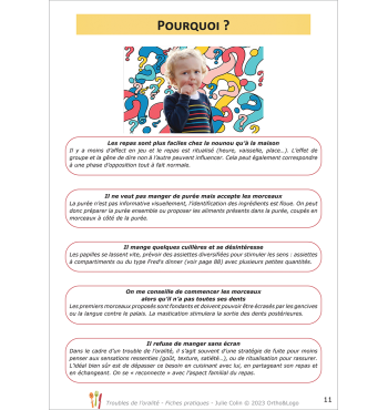 Troubles de l'oralité - Fiches pratiques