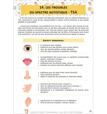 Troubles de l'oralité - Fiches pratiques