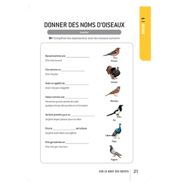 Sur le bout des doigts