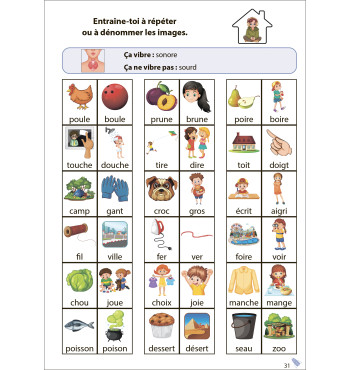 Automatisons - Darkus et les Luminariens : Sourdes/sonores P/B - T/D - K/G - F/V - CH/J - S/Z